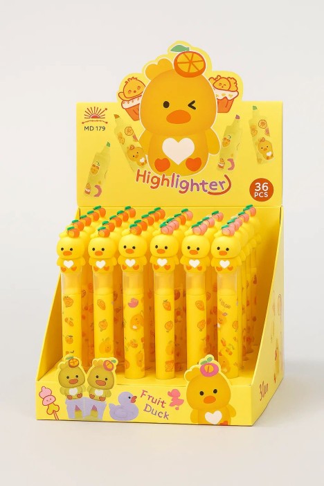 Маркер текстовыделитель 3 в 1 &quot;Fruit duck&quot; 