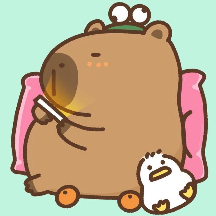 Алмазная мозаика на подрамнике Draw Me! «Capybara is resting», (20*20 см) 