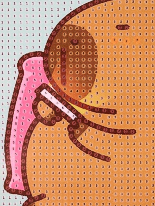 Алмазная мозаика на подрамнике Draw Me! «Capybara is resting», (20*20 см) 