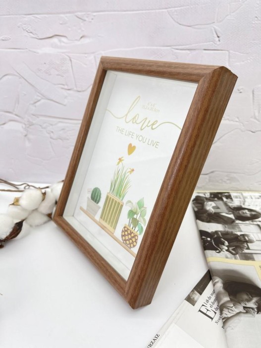 Фоторамка «Indoor plants», темное дерево (15*20 см) 