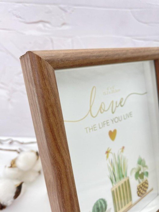 Фоторамка «Indoor plants», темное дерево (15*20 см) 