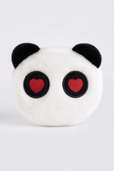 Кошелёк плюшевый "Panda", white (10*11 см)