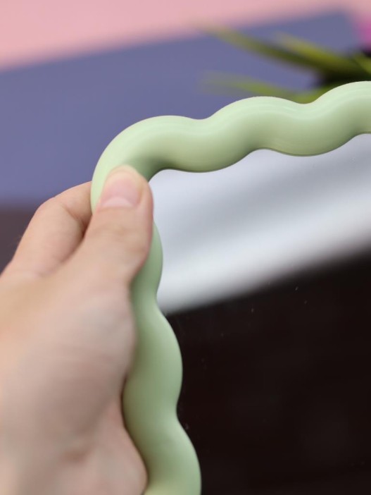 Зеркало настольное GIRLY &quot;Waves&quot;, green 