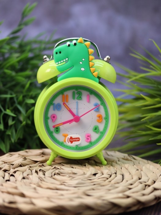 Часы-будильник «Cute dinosaur», green 