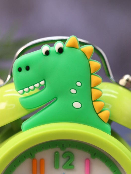 Часы-будильник «Cute dinosaur», green 