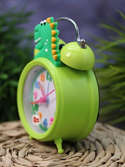 Часы-будильник «Cute dinosaur», green 