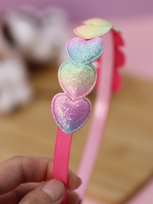 Ободок для волос GIRLY "Multicolored heart", colorful 