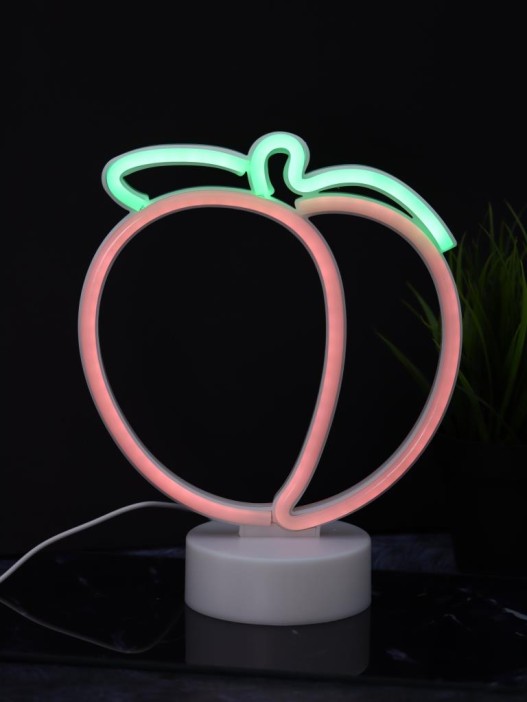 Неоновый LED ночник настольный &quot;Plump peach&quot;, свечение mix (24*20,5 см) 