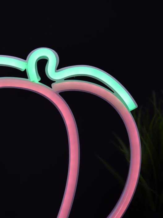 Неоновый LED ночник настольный &quot;Plump peach&quot;, свечение mix (24*20,5 см) 
