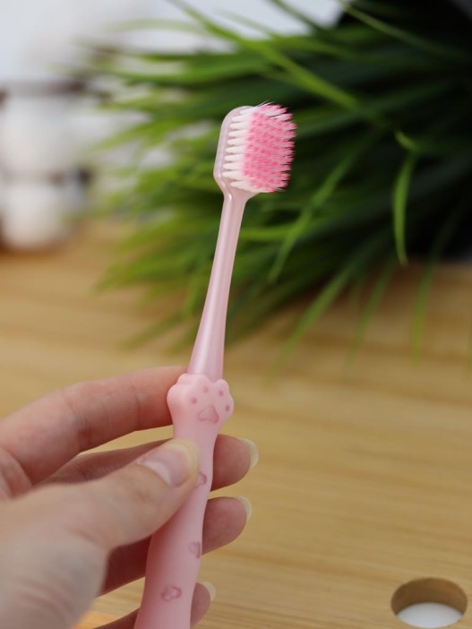 Зубная щётка для взрослых iLikeGift &quot;Soft paw&quot;, pink (19 см) 