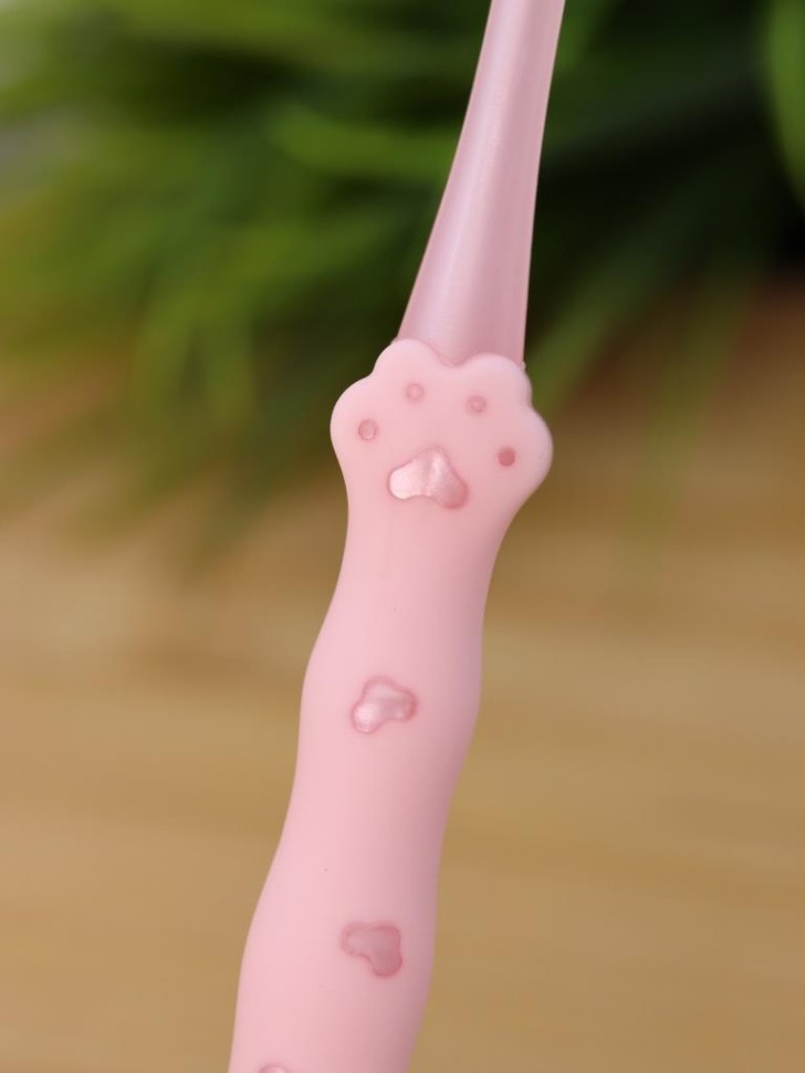 Зубная щётка для взрослых iLikeGift "Soft paw", pink (19 см)