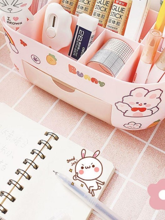 Органайзер настольный &quot;Happy friends&quot;, pink (23*10.5*11.5 см) 