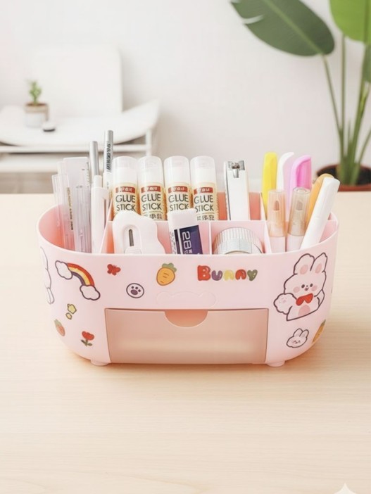 Органайзер настольный &quot;Happy friends&quot;, pink (23*10.5*11.5 см) 