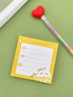 Блок стикер для записей "Happy day", yellow