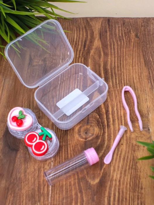 Контейнер для линз &quot;Fruits&quot;, cherry 