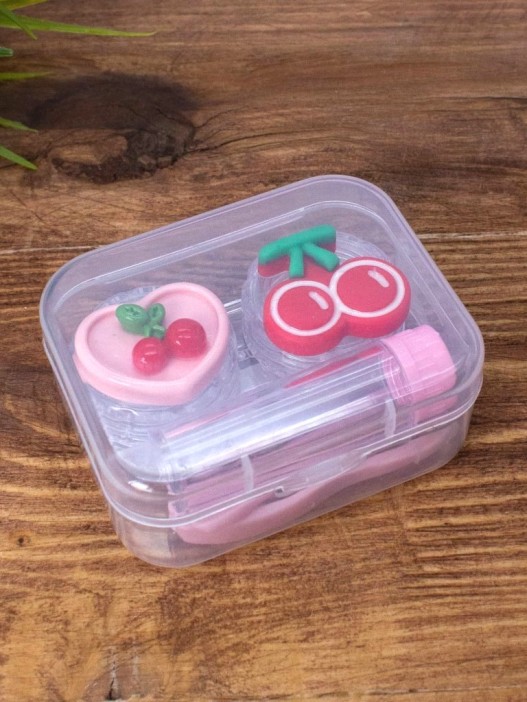 Контейнер для линз &quot;Fruits&quot;, cherry 