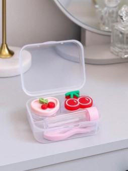Контейнер для линз "Fruits", cherry