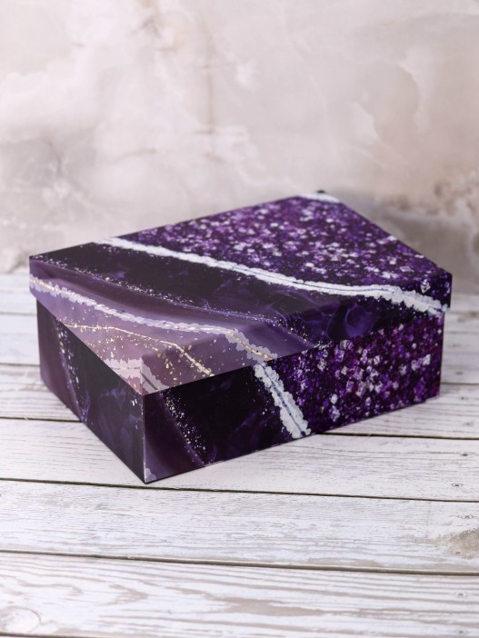 Набор подарочных коробок 3 в 1 «Amethyst», purple, 18*12*7-21*14*8.5-23*16*9.5 