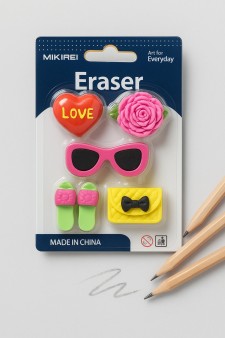 Ластики "Red love", 5 шт. в наборе