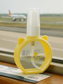 Дорожная бутылочка "Animals", yellow (55 ml)