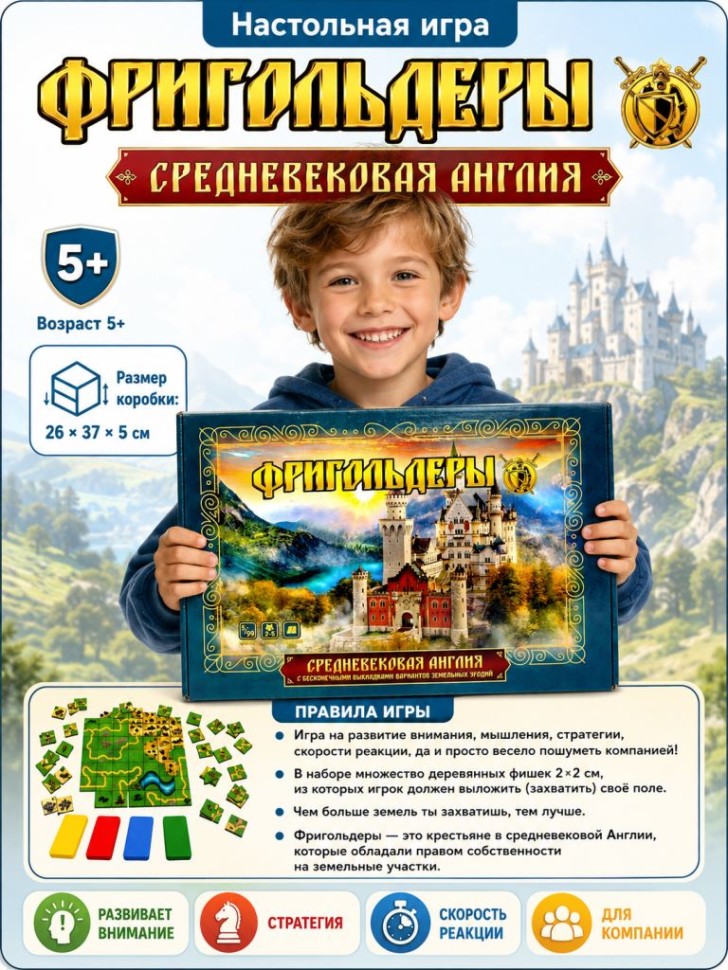 Игра настольная "Фригольдеры", с карточками