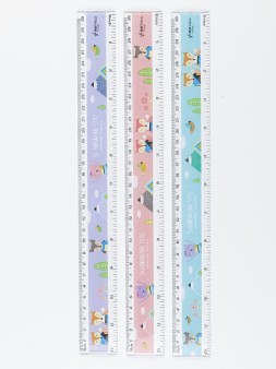 Линейка "Fox travels" 30 см, пластик
