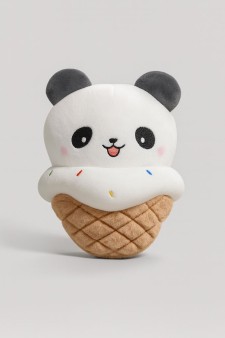 Мягкая игрушка "Panda ice cream", open mouth, 20 см