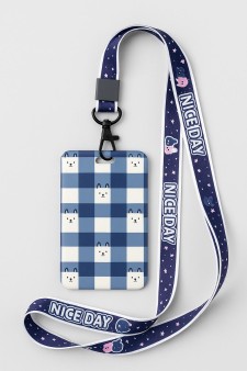 Футляр для карт на ленте "Nice day", cell