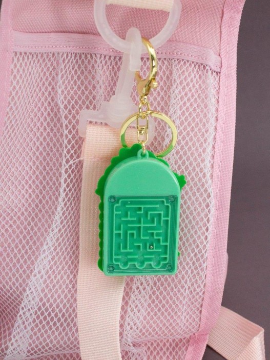 Брелок-калькулятор "Динозавр хулиган", зеленый 