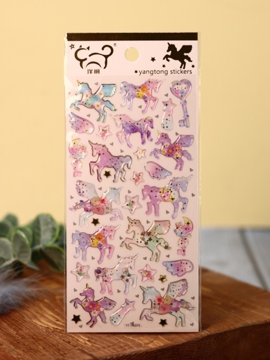 Наклейки &quot;Rainbow unicorn&quot; 