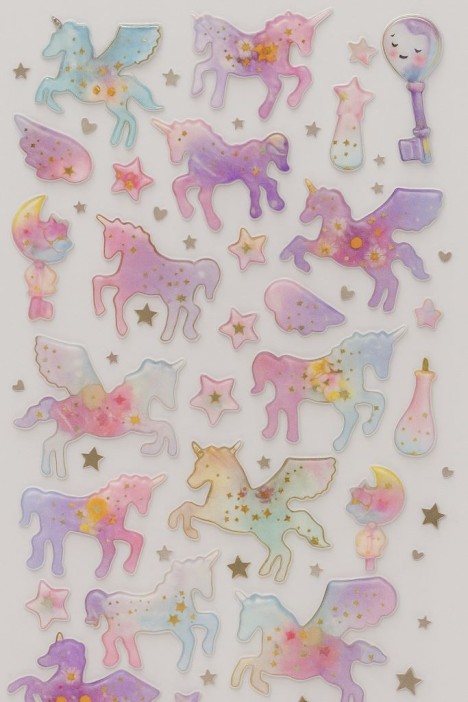 Наклейки &quot;Rainbow unicorn&quot; 