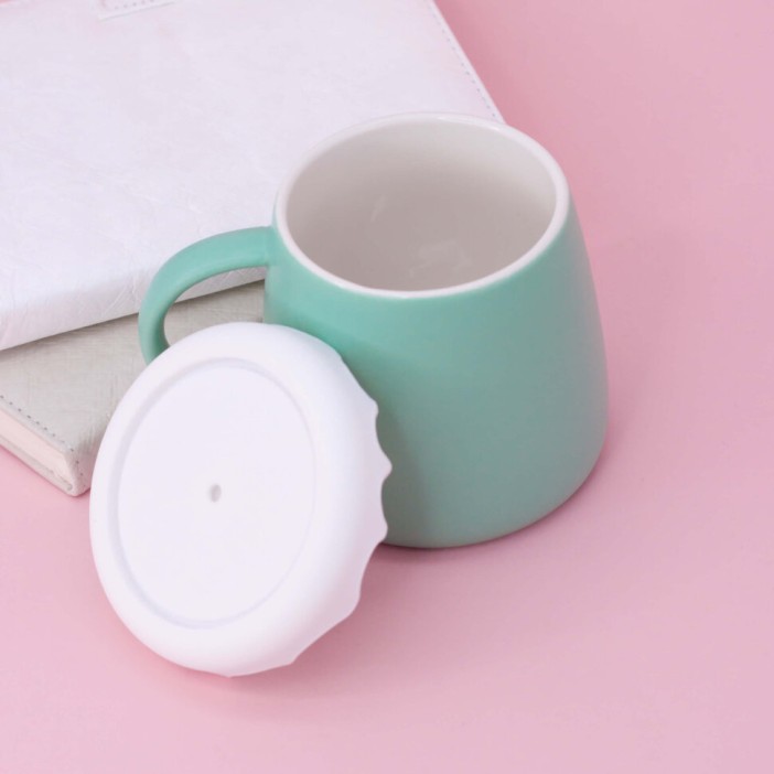 Кружка "Glaze Rabbit looks", green (400ml) 