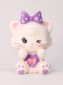 Копилка «Milly Cat», purple (18 см), пластик