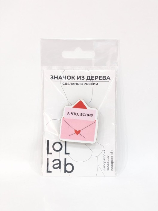Значок ECO из дерева LOL LAB &quot;А что если?&quot; 