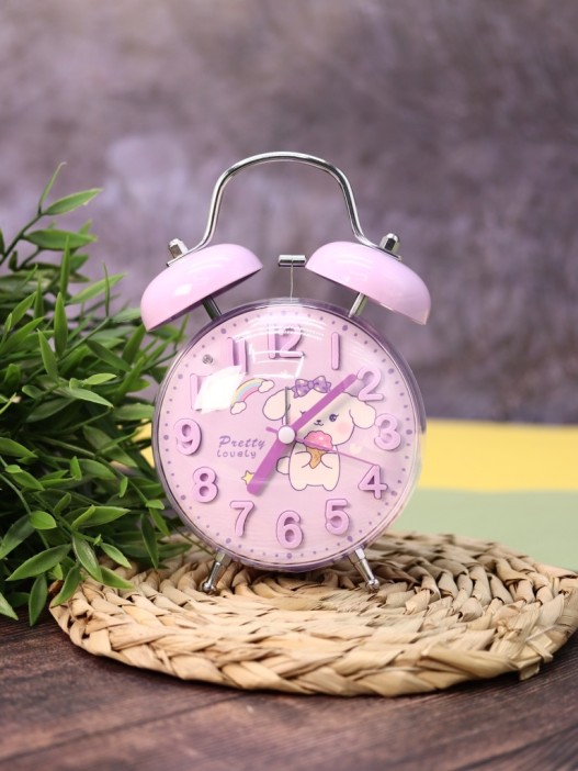Часы-будильник «Clear wake-up with animals», purple (17,5х11,5 см) 