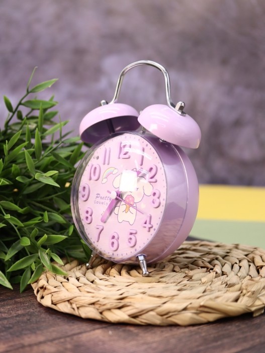 Часы-будильник «Clear wake-up with animals», purple (17,5х11,5 см) 