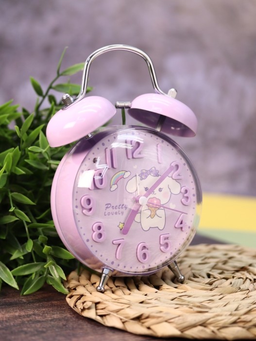 Часы-будильник «Clear wake-up with animals», purple (17,5х11,5 см) 