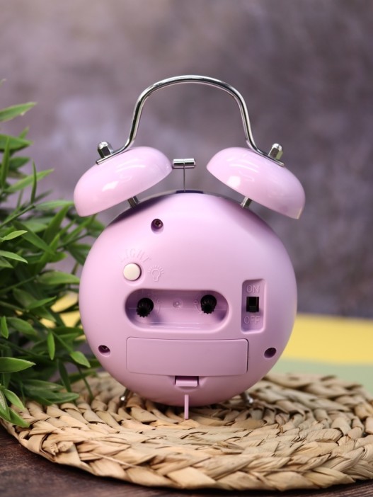 Часы-будильник «Clear wake-up with animals», purple (17,5х11,5 см) 