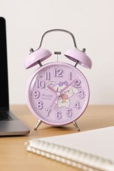 Часы-будильник «Clear wake-up with animals», purple (17,5х11,5 см)
