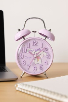 Часы-будильник «Clear wake-up with animals», purple (17,5х11,5 см)