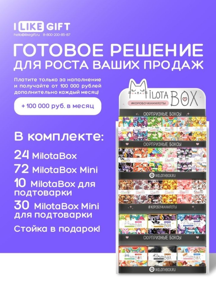 Стойка MiLOTA BOX + комплект боксов