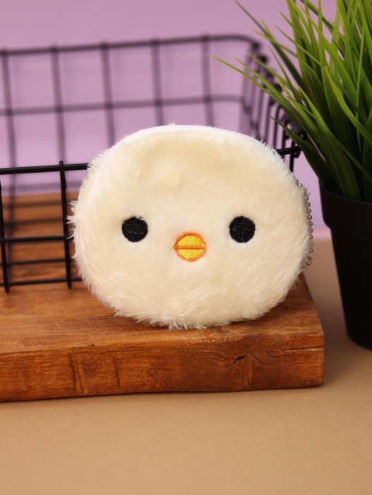 Кошелёк плюшевый "Ducking", white (10*11 см) 