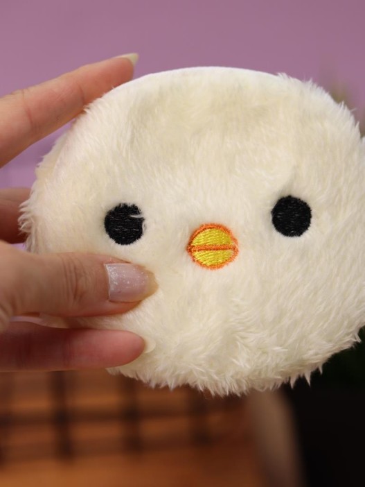 Кошелёк плюшевый "Ducking", white (10*11 см) 