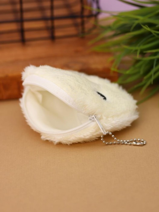 Кошелёк плюшевый "Ducking", white (10*11 см) 