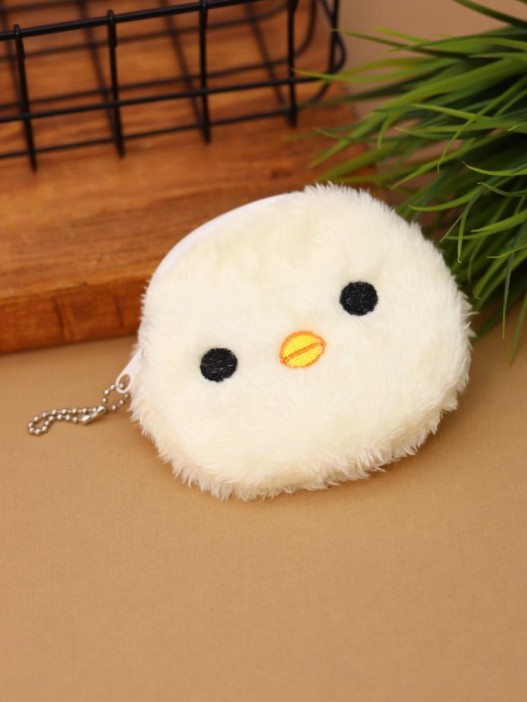 Кошелёк плюшевый "Ducking", white (10*11 см) 