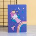 Тетрадь (A5) &quot;Sleeping rainbow princess&quot;, blue (13.5*20.5) 