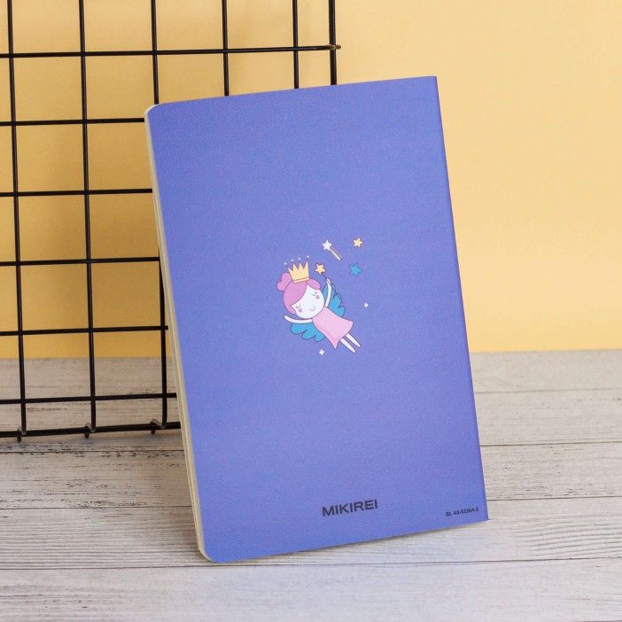 Тетрадь (A5) "Sleeping rainbow princess", blue (13.5*20.5) 