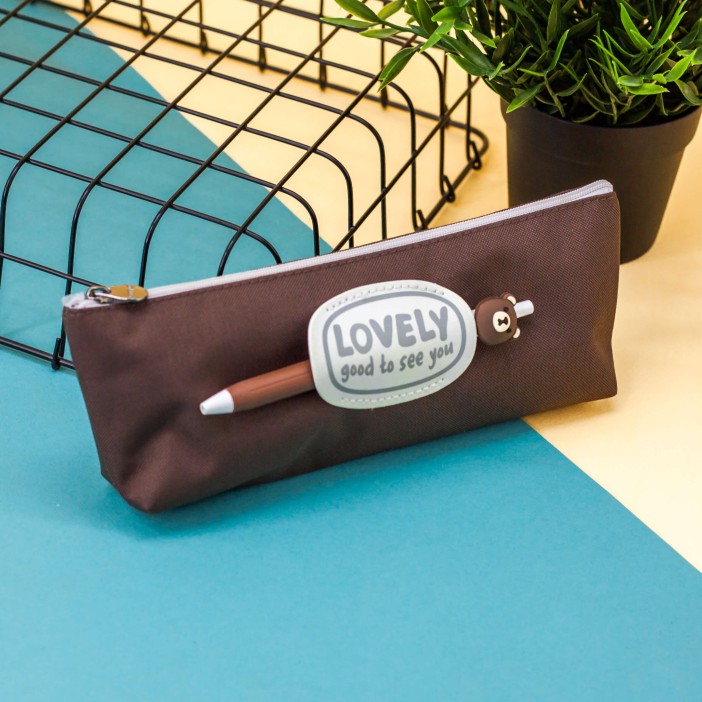 Пенал "Pen bear", brown 