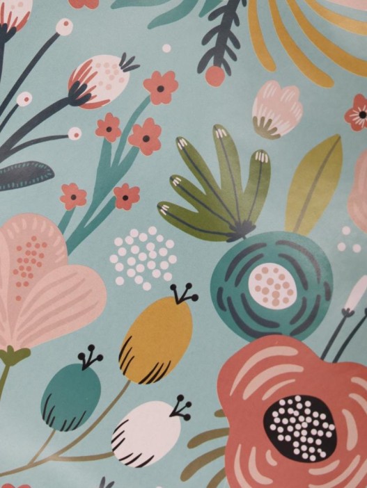 Упаковочная бумага «Floral Bliss» 1 рулон, 50*70 см 