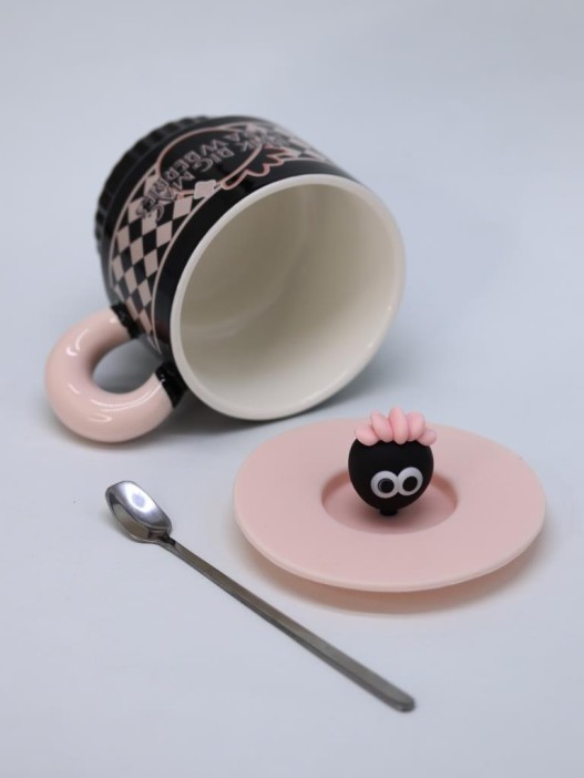 Кружка «Pink bic mac strawberry», black (350 ml) 